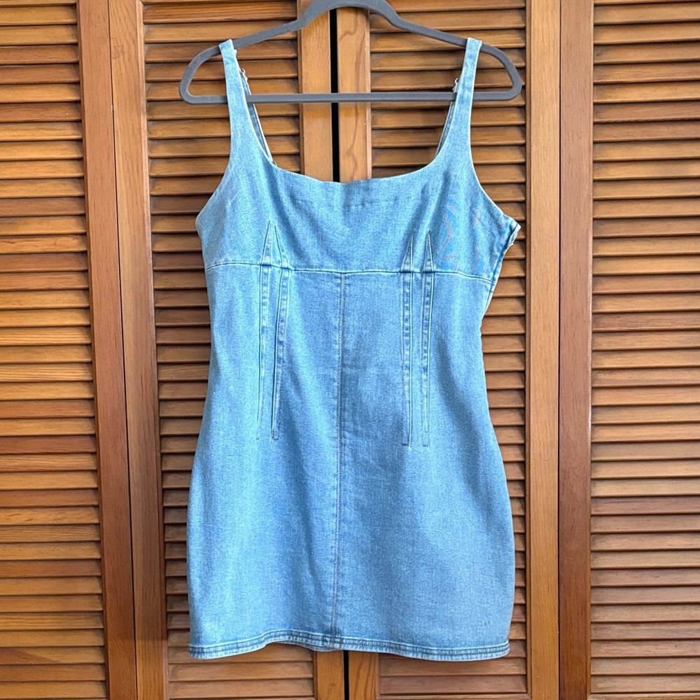 BDG Light Blue Denim Mini Dress